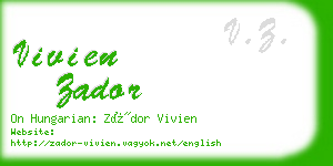 vivien zador business card